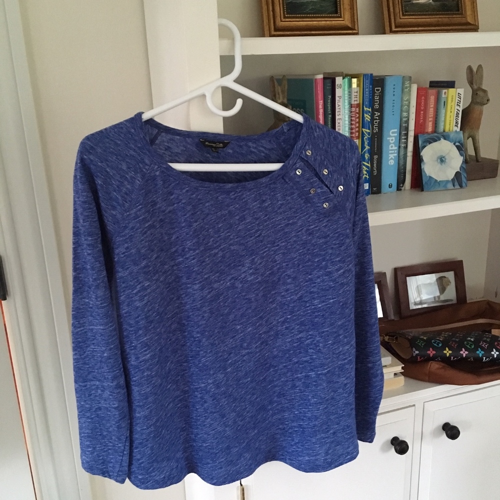 NWOT MASSIMO DUTTI Pullover Top / Shirt sz L